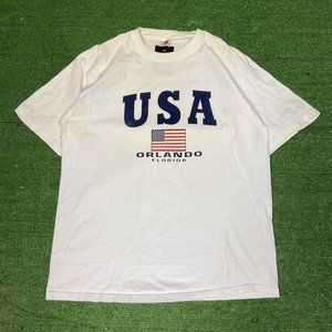 Vintage 90s Usa Tourist Graphic 681c